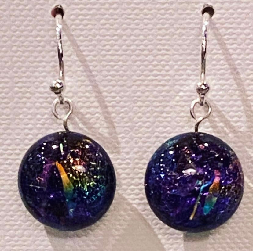 Earrings “Northern Lights” Handcrafted Glass