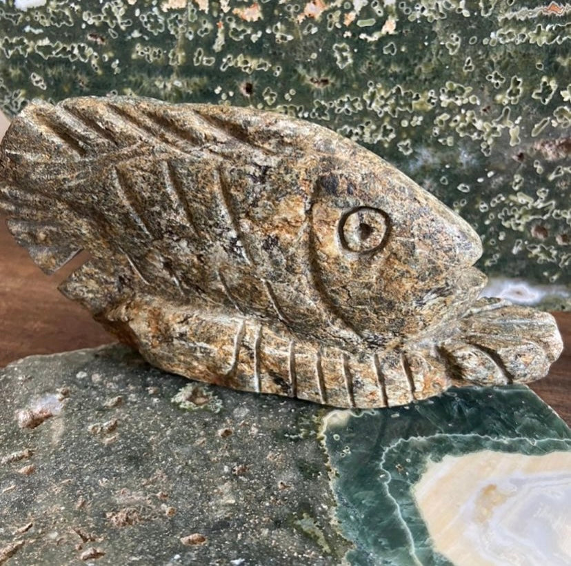 Z Serpentine Fish Sculpture