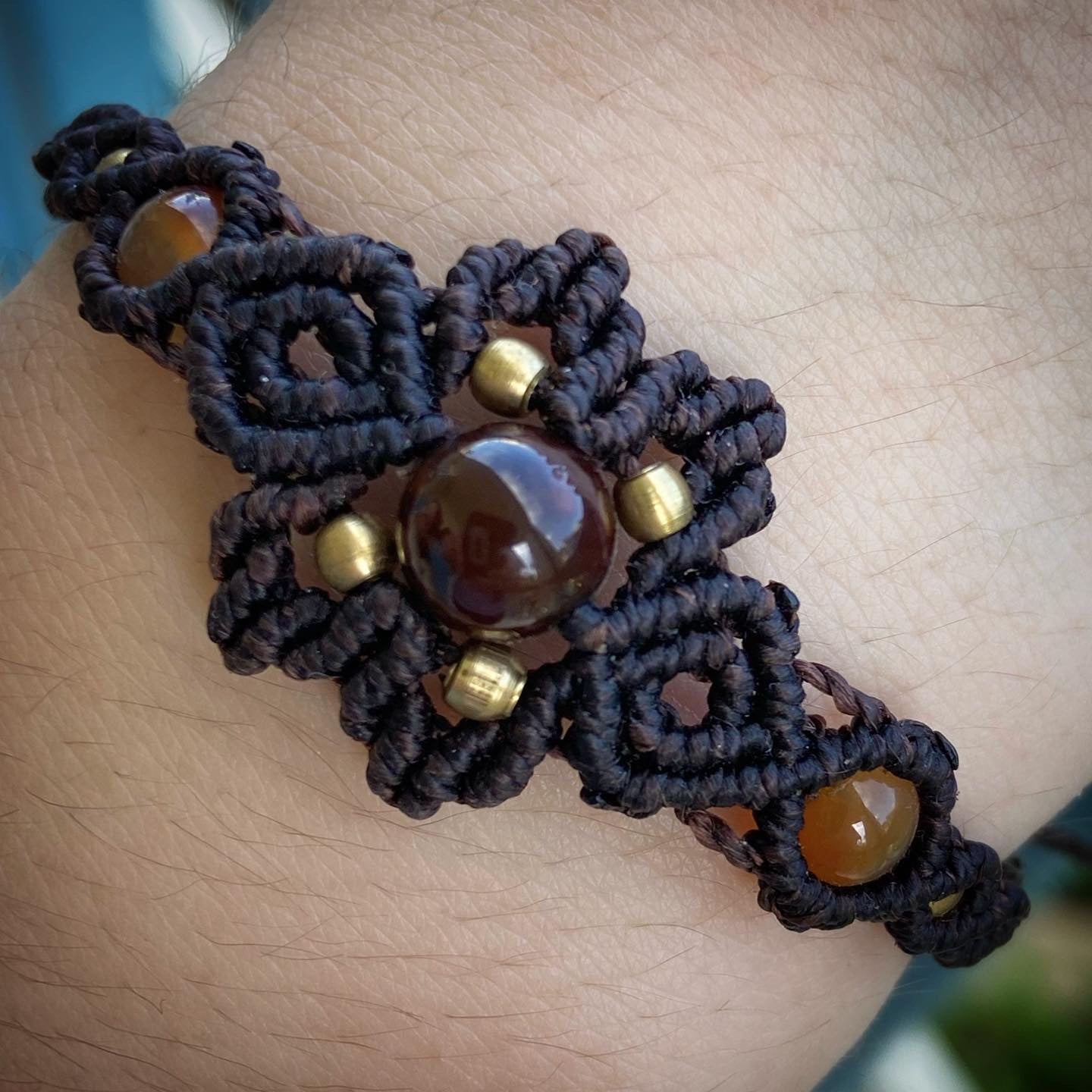 Bracelets: Handmade with Macrame & Crystals