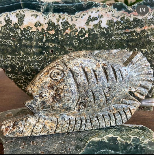 Z Serpentine Fish Sculpture